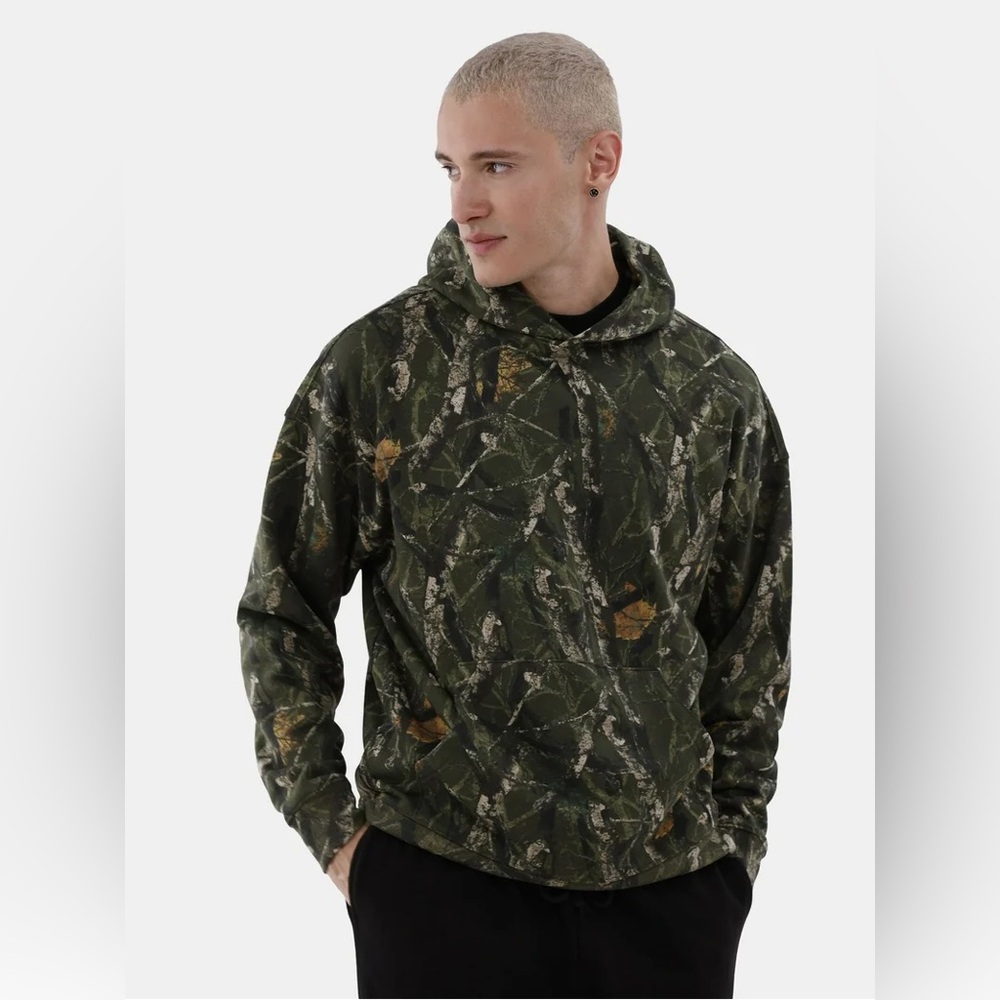 No Boundaries Oversized Fleece Camouflage Hoodie Sweatshirt